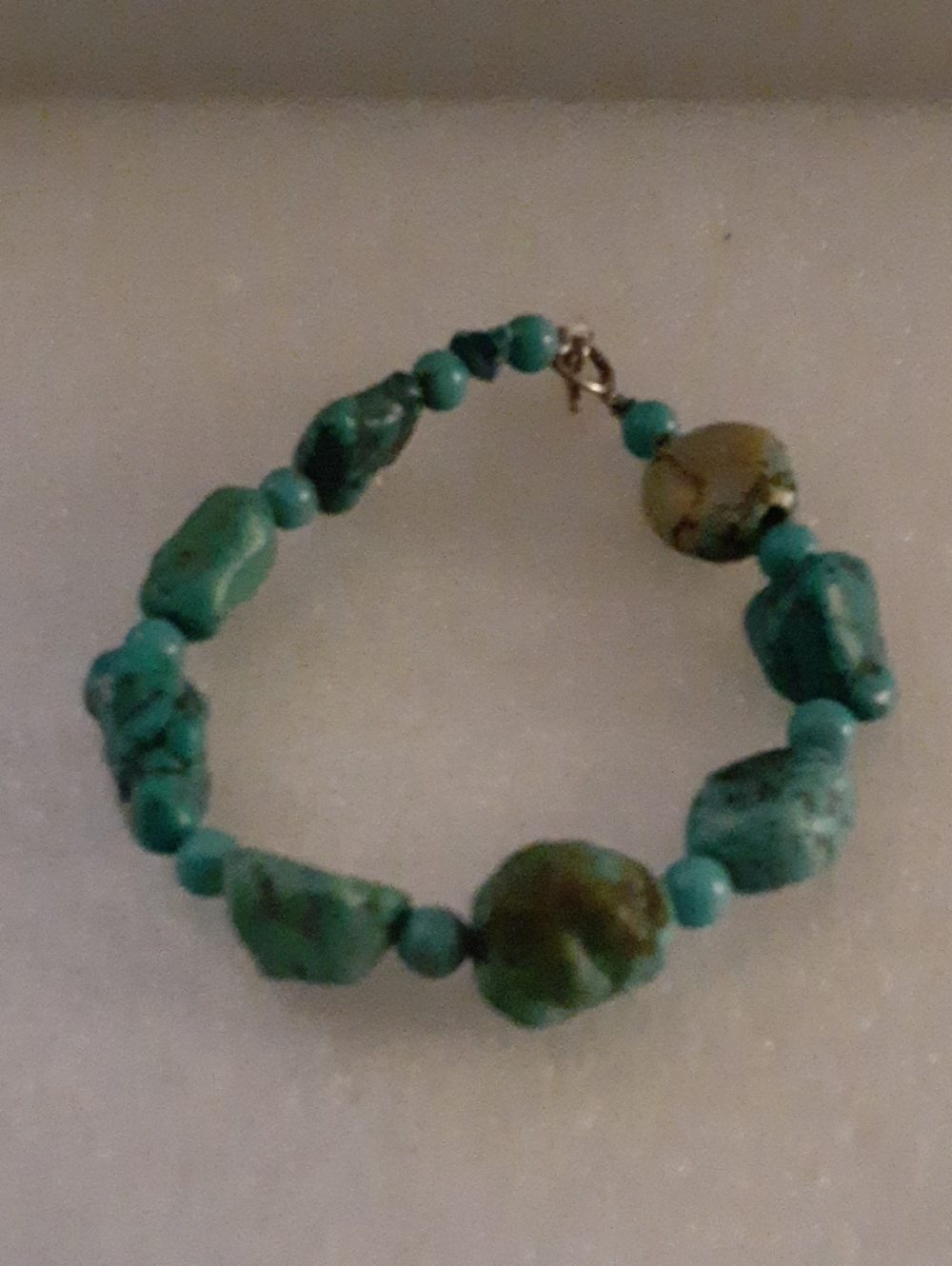 Source Unknown Turquoise Green Beaded Bracelet